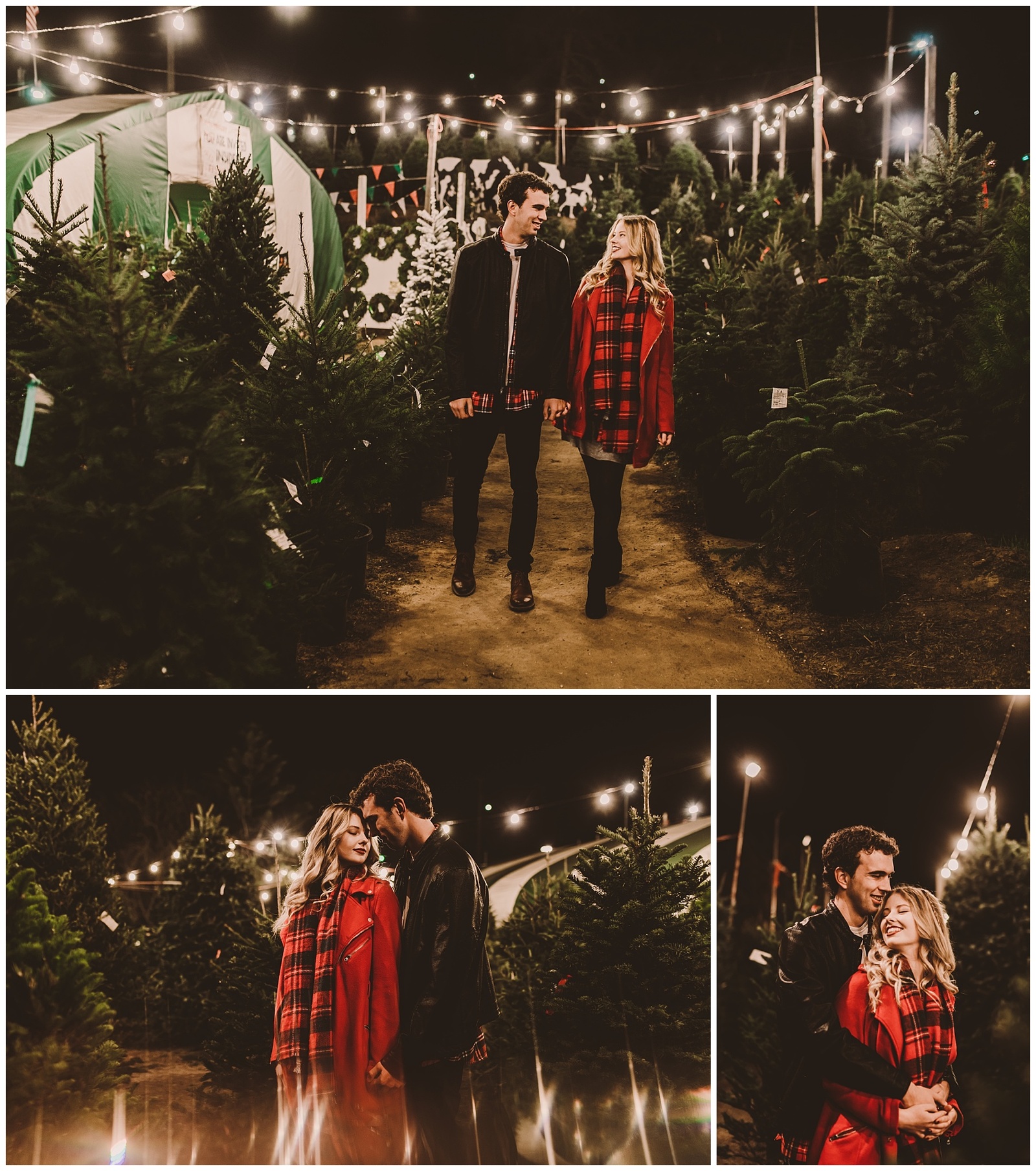 Christmas engagement session