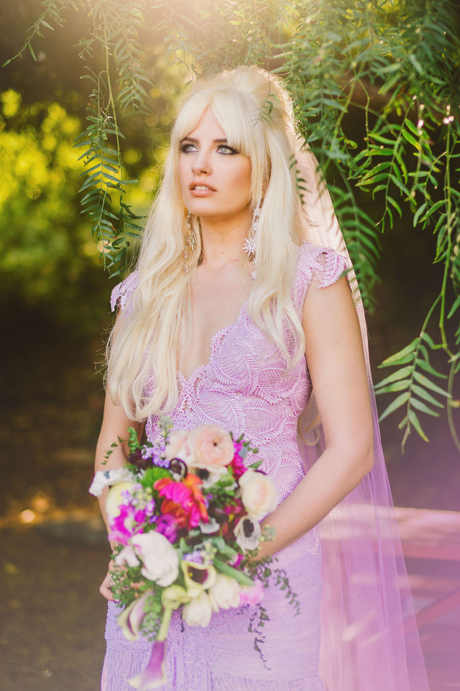 custom lavender wedding dress