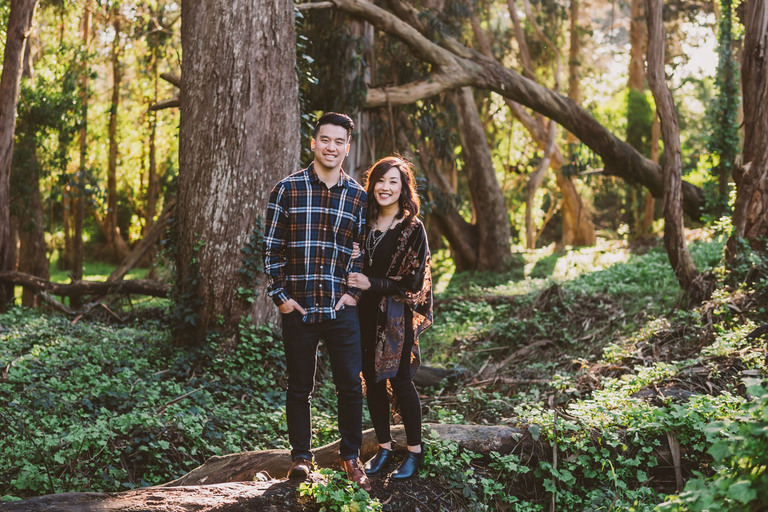Vicky & Evan- Golden Gate Park engagement session