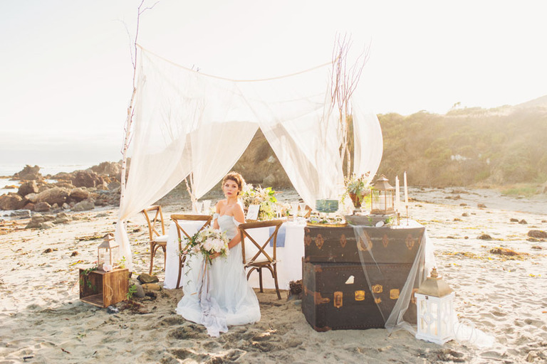 California beach wedding
