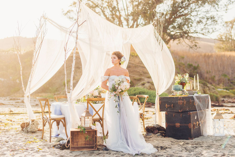 windswept beach wedding in san luis obispo