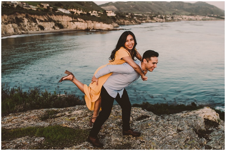 avila beach engagement session