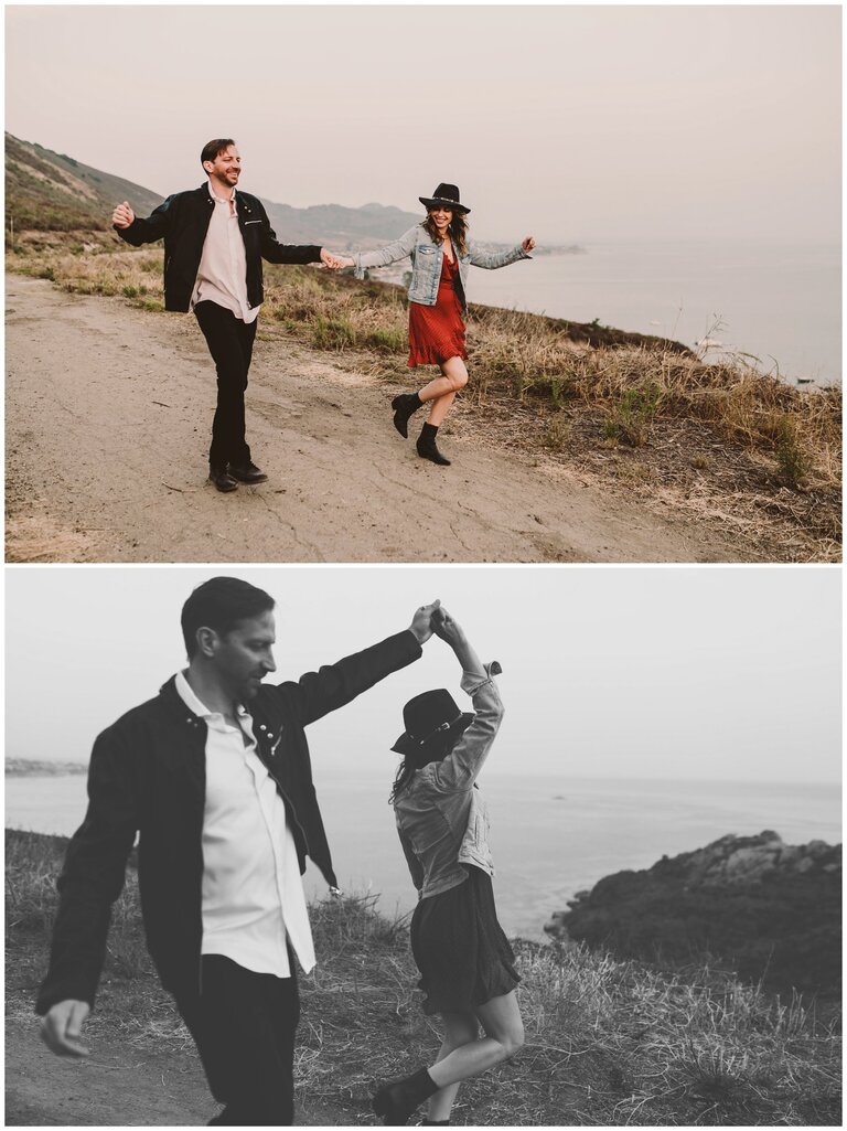 avila beach engagement session