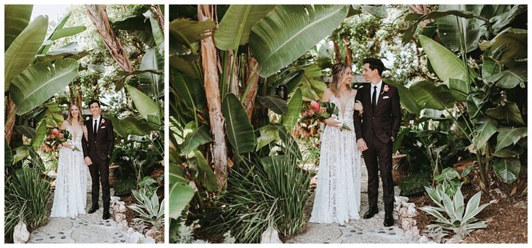 tropical santa Barbara wedding