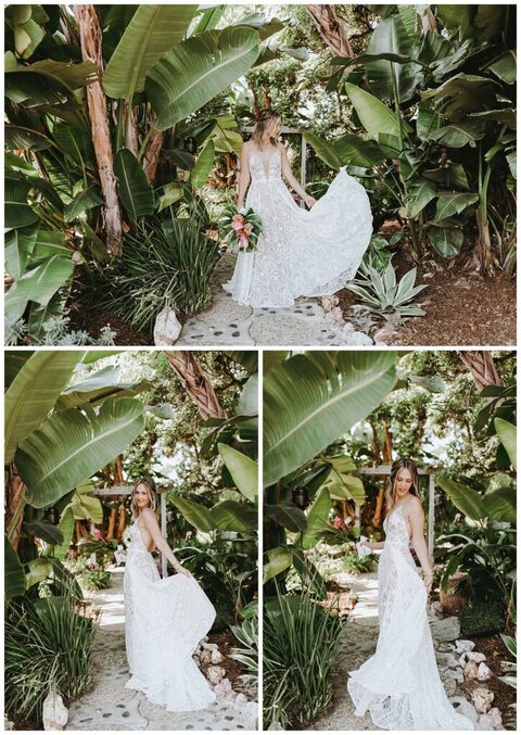 tropical santa Barbara wedding