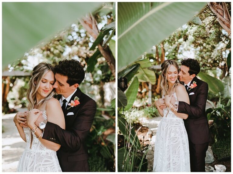 tropical santa Barbara wedding