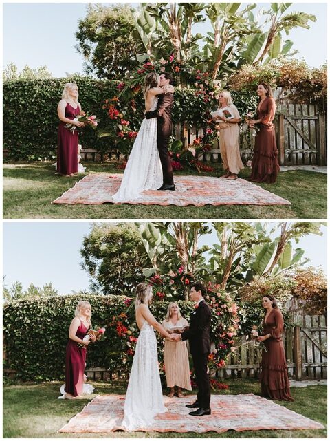 tropical santa Barbara wedding