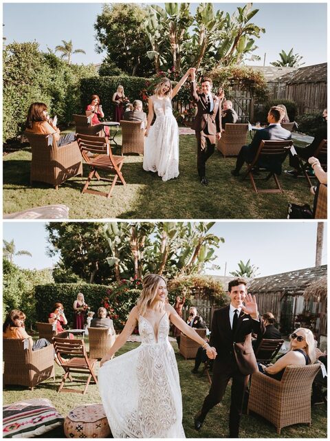 tropical santa Barbara wedding