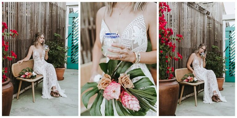tropical santa Barbara wedding