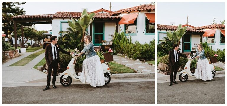 tropical San clemente wedding