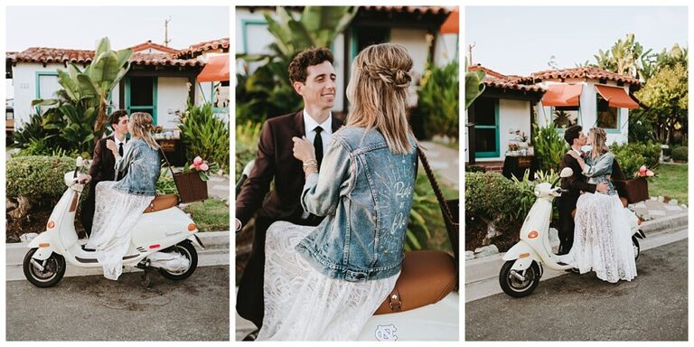 tropical San clemente wedding