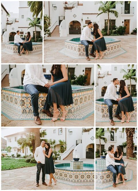 downtown santa barbara engagement session