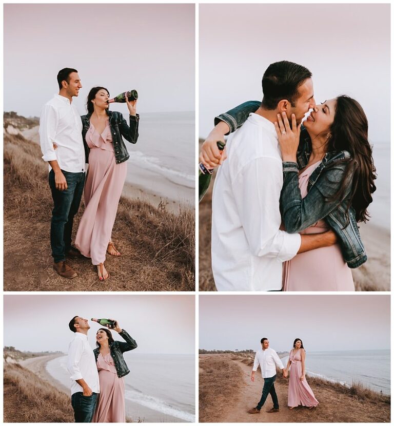 downtown santa barbara engagement session