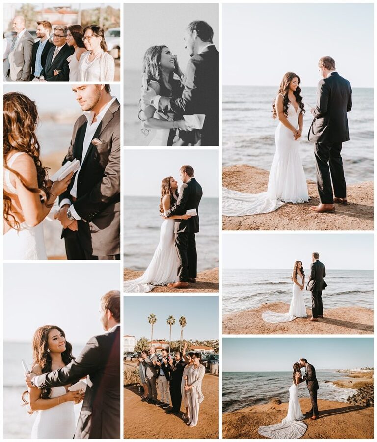 sunset cliffs San Diego elopement