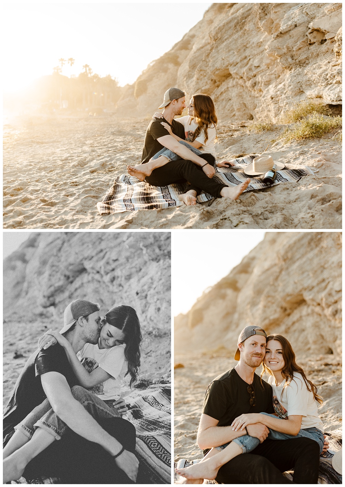 hendrys beach engagement session