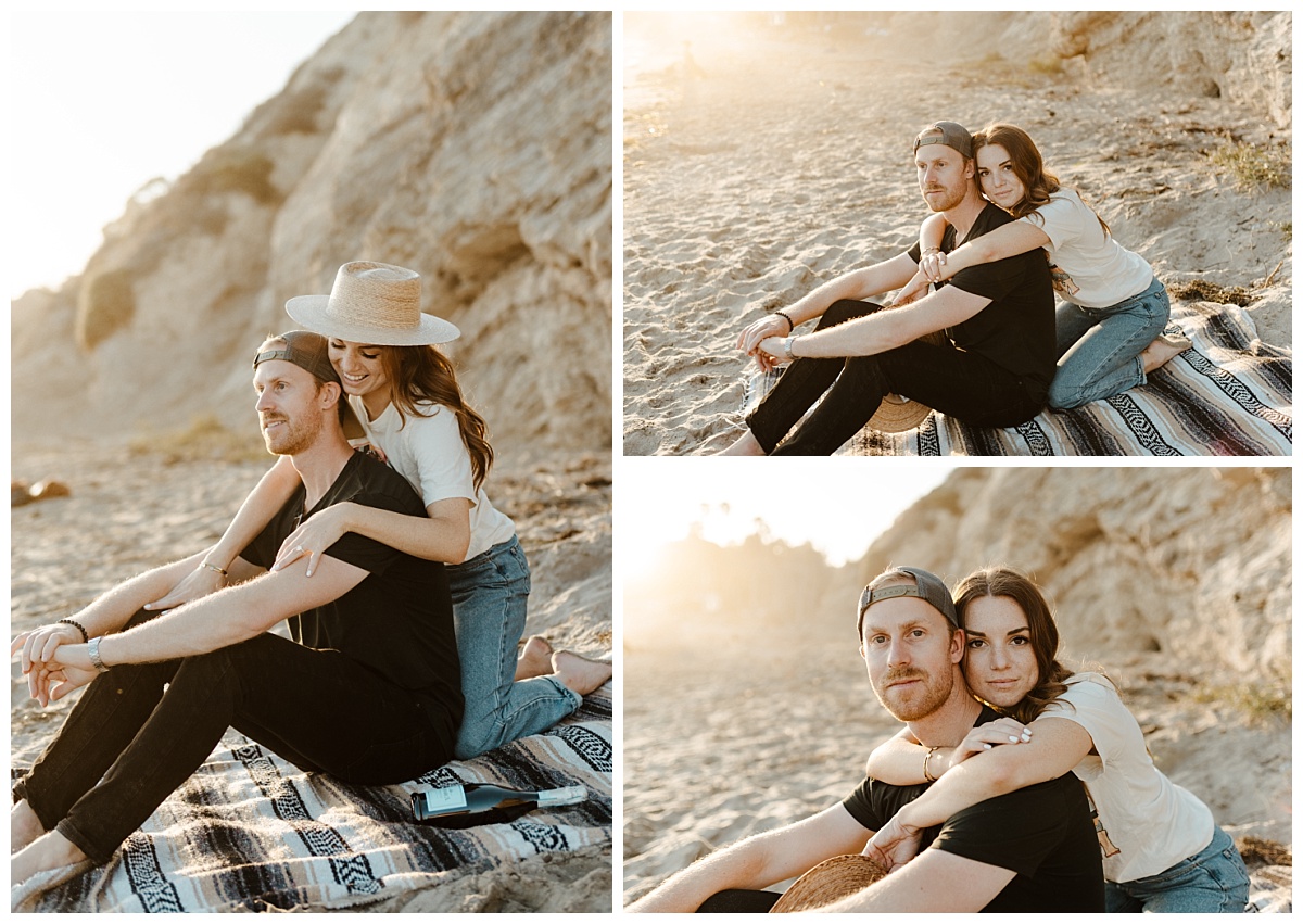 hendrys beach engagement session