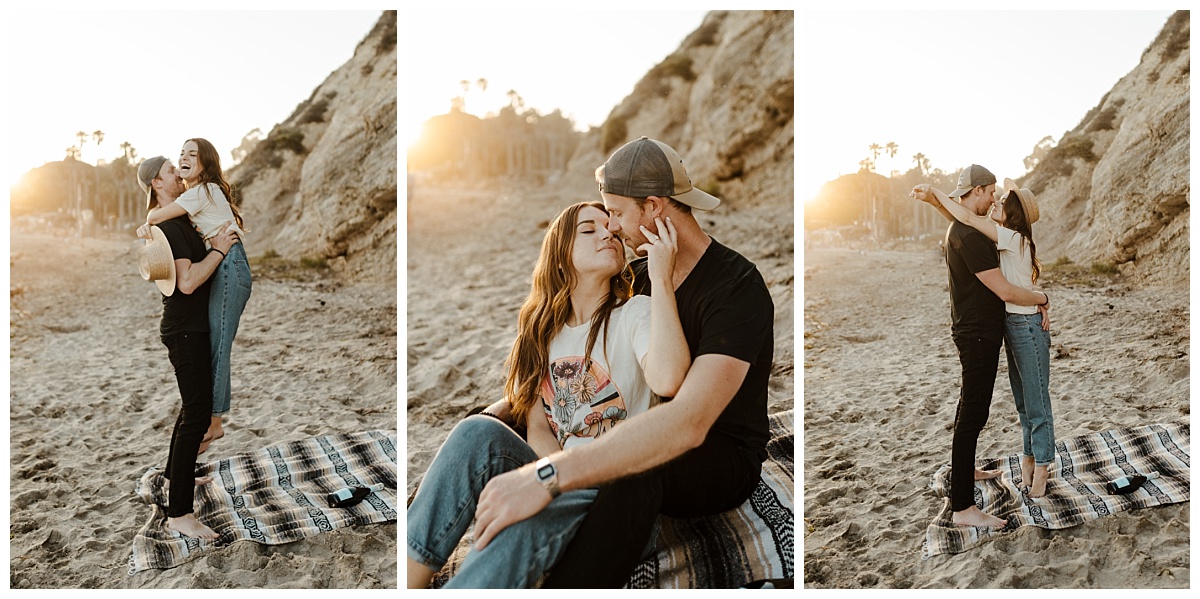 hendrys beach engagement session