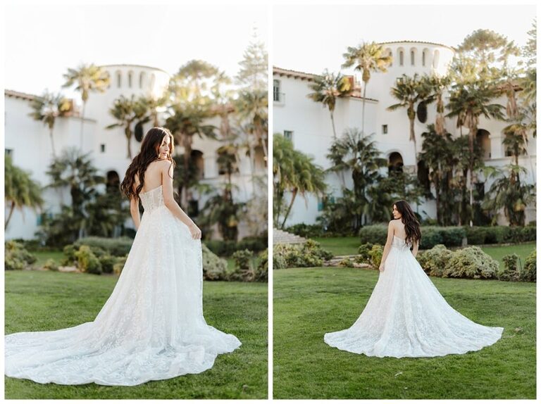 Santa Barbara courthouse bridal portraits