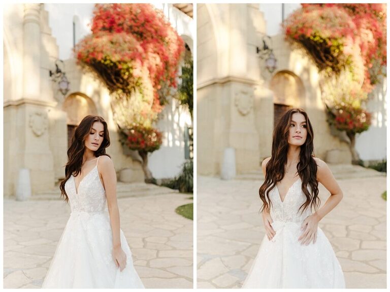 Santa Barbara courthouse bridal portraits