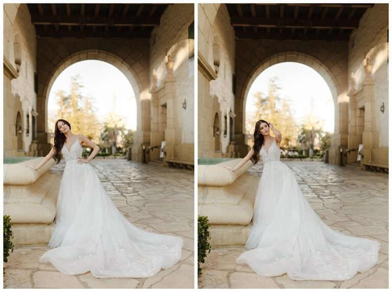 Santa Barbara courthouse bridal portraits