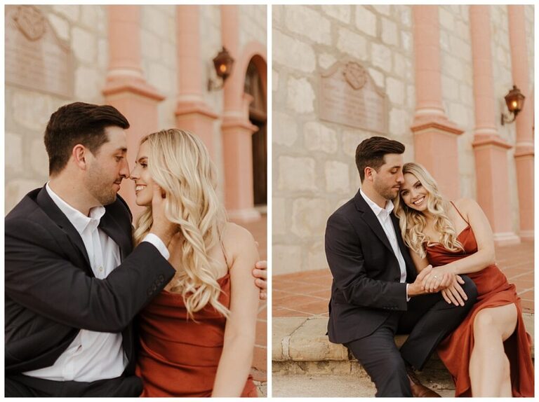 butterfly beach engagement photos