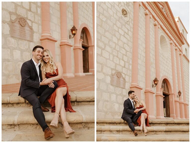 butterfly beach engagement photos