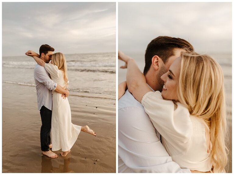 butterfly beach engagement photos