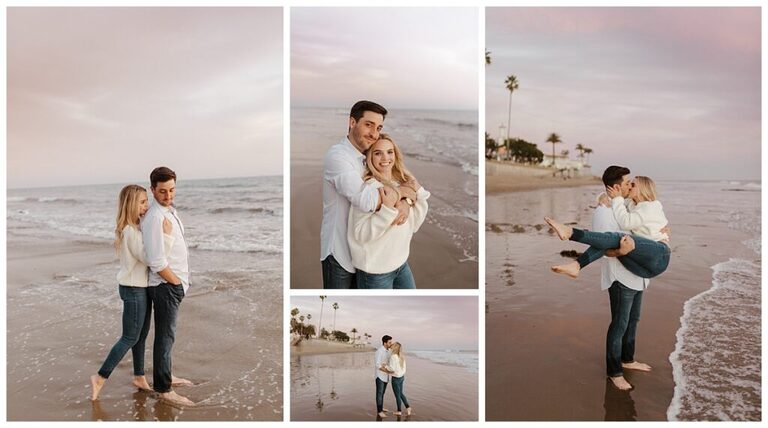 butterfly beach engagement photos