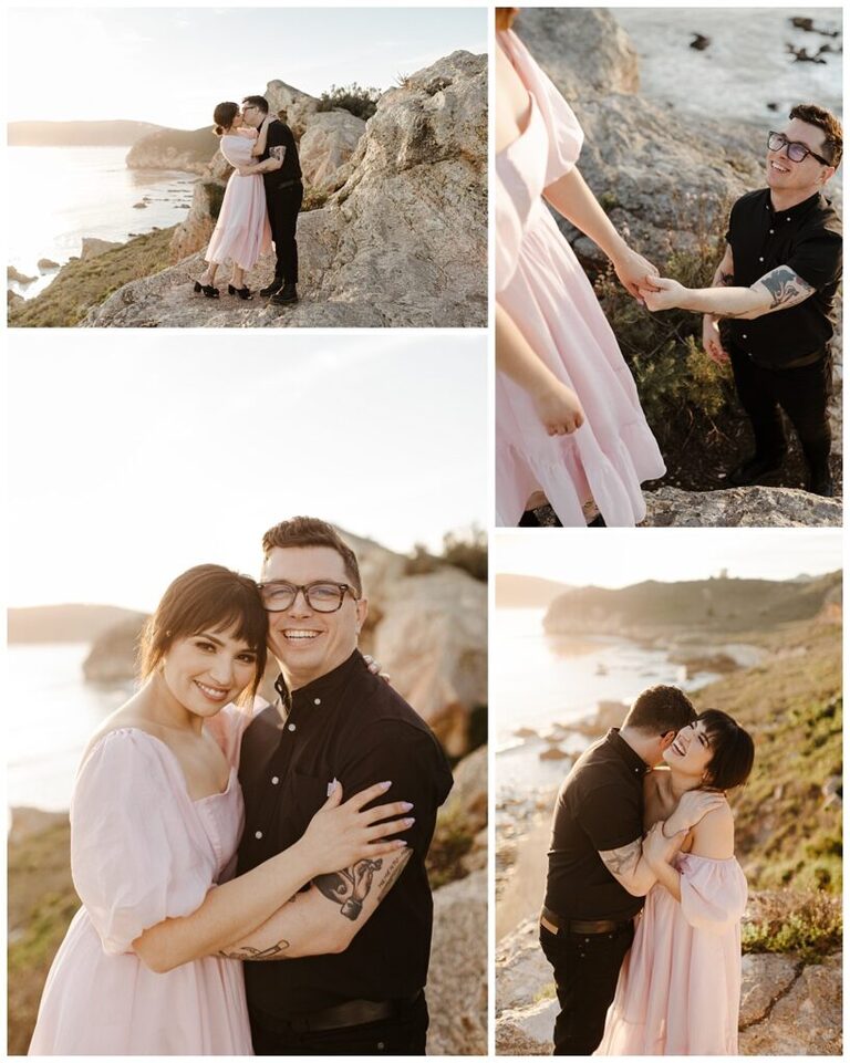 pirates cove avila beach engagement session
