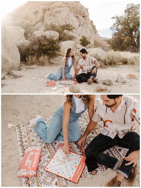 Joshua tree engagement session