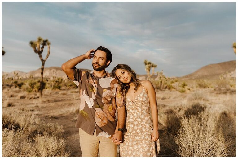 Joshua tree engagement session